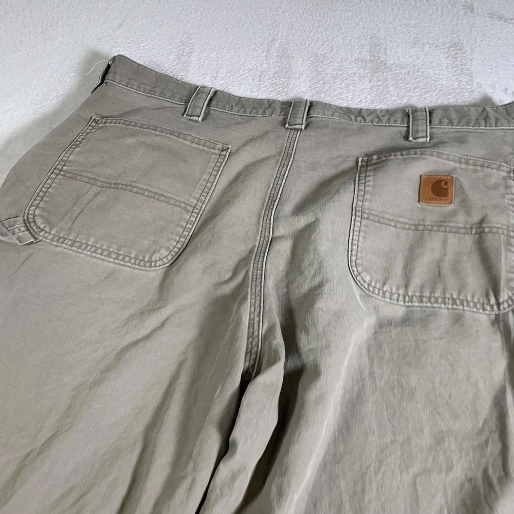 Carhartt Pants Mens 40x30 Tan B151 Loose Original Fit Work‎ Carpenter Canvas